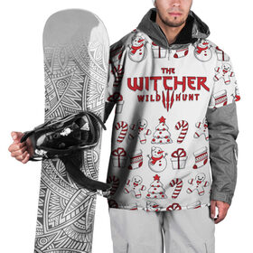 Накидка на куртку 3D с принтом The Witcher Новогодний в Тюмени, 100% полиэстер |  | wild hunt | арбалет | ведьмак 3 | геральт | год | дикая | магия | новый | охота | снег | цири