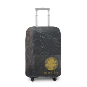 Чехол для чемодана 3D с принтом Gazgolder в Тюмени, 86% полиэфир, 14% спандекс | двустороннее нанесение принта, прорези для ручек и колес | gazgolder | баста | вася вакуленко | газгольдер | клубаре | ноггано | сансара