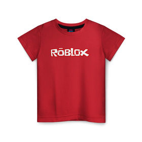 Детская футболка хлопок с принтом Roblox в Тюмени, 100% хлопок | круглый вырез горловины, полуприлегающий силуэт, длина до линии бедер | minecraft | roblox | игра | копатель | майнкрафт | роблокс