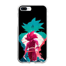 Чехол для iPhone 7Plus/8 Plus матовый с принтом Dragon Ball Goku в Тюмени, Силикон | Область печати: задняя сторона чехла, без боковых панелей | аниме | гоку | драгон