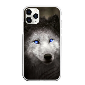Чехол для iPhone 11 Pro Max матовый с принтом Голубоглазый волк в Тюмени, Силикон |  | волк | глаза | охотник | серый | хищник