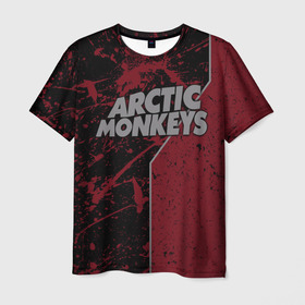 Мужская футболка 3D с принтом Arctic Monkeys в Тюмени, 100% полиэфир | прямой крой, круглый вырез горловины, длина до линии бедер | британская | гараж | группа | инди рок | метал | ню | постпанк | психоделический | рок | хай грин | электроник