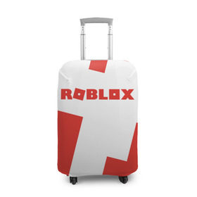 Чехол для чемодана 3D с принтом ROBLOX Red в Тюмени, 86% полиэфир, 14% спандекс | двустороннее нанесение принта, прорези для ручек и колес | block | lego | logo | minecraft | online | oof | quest | roblocks | roblockx | roblox | studio | блок | блоки | голова | игра | игры | квест | лего | лицо | лого | логотип | майнкрафт | онлайн | роблокс | символ | студия