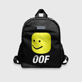 Детский рюкзак 3D с принтом Roblox OOF Мем в Тюмени, 100% полиэстер | лямки с регулируемой длиной, сверху петелька, чтобы рюкзак можно было повесить на вешалку. Основное отделение закрывается на молнию, как и внешний карман. Внутри дополнительный карман. По бокам два дополнительных кармашка | lego | logo | meme | memes | minecraft | oof | quest | roblocks | roblockx | roblox | studio | блок | блоки | голова | игра | игры | квест | лего | лицо | лого | логотип | майнкрафт | мем | мемы | онлайн | роблокс | студия