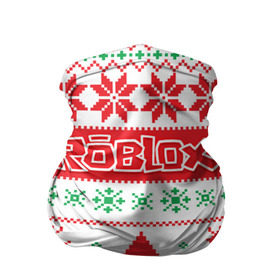 Бандана-труба 3D с принтом Новогодний Roblox в Тюмени, 100% полиэстер, ткань с особыми свойствами — Activecool | плотность 150‒180 г/м2; хорошо тянется, но сохраняет форму | Тематика изображения на принте: dynablocks | roblox | блоки | вселенная | герои | год | кубики | новый | роблокс | снег | снежинки | узор