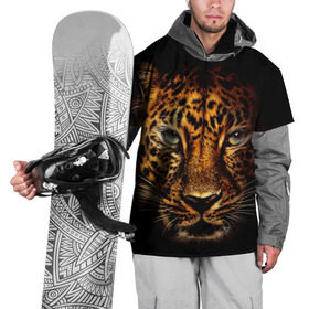 Накидка на куртку 3D с принтом Ягуар в Тюмени, 100% полиэстер |  | Тематика изображения на принте: гепард | кошка | леопард | охотник | тигр | хищник | ягуар