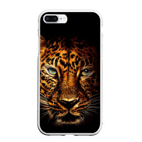 Чехол для iPhone 7Plus/8 Plus матовый с принтом Ягуар в Тюмени, Силикон | Область печати: задняя сторона чехла, без боковых панелей | Тематика изображения на принте: гепард | кошка | леопард | охотник | тигр | хищник | ягуар
