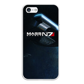 Чехол для iPhone 5/5S матовый с принтом MASS EFFECT N7 в Тюмени, Силикон | Область печати: задняя сторона чехла, без боковых панелей | amdromeda initiative | andromeda | game | gun | hemet | n7 | rifle | ryder | soldier | space | star | weapon