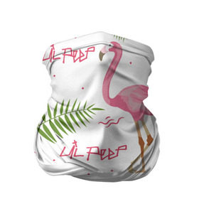Бандана-труба 3D с принтом Lil Peep pink flamingo в Тюмени, 100% полиэстер, ткань с особыми свойствами — Activecool | плотность 150‒180 г/м2; хорошо тянется, но сохраняет форму | benz truck | girls. pink | gustav hr | hip hop | lil | lil peep | peep | rap | лил | лилпип | листья | пальма | пальмы | пип | розовый | рэп | фламинго | хип хоп | эмо | эмо реп