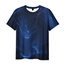 Мужская футболка 3D с принтом Звёздное небо в Тюмени, 100% полиэфир | прямой крой, круглый вырез горловины, длина до линии бедер | galaxy | nebula | space | star | абстракция | вселенная | галактика | звезда | звезды | космический | планеты