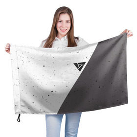 Флаг 3D с принтом ARTIFACT в Тюмени, 100% полиэстер | плотность ткани — 95 г/м2, размер — 67 х 109 см. Принт наносится с одной стороны | 