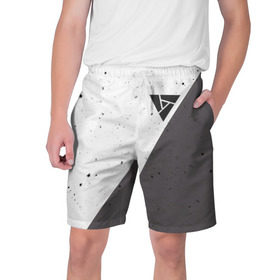 Мужские шорты 3D с принтом ARTIFACT в Тюмени,  полиэстер 100% | прямой крой, два кармана без застежек по бокам. Мягкая трикотажная резинка на поясе, внутри которой широкие завязки. Длина чуть выше колен | 