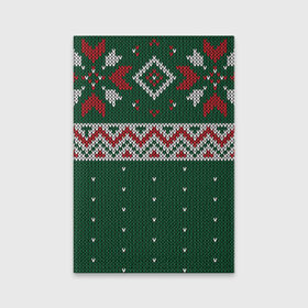 Обложка для паспорта матовая кожа с принтом Ugly Sweater в Тюмени, натуральная матовая кожа | размер 19,3 х 13,7 см; прозрачные пластиковые крепления | 