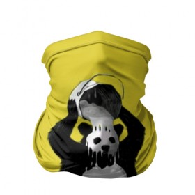 Бандана-труба 3D с принтом панда в Тюмени, 100% полиэстер, ткань с особыми свойствами — Activecool | плотность 150‒180 г/м2; хорошо тянется, но сохраняет форму | арт | краска | медведь | панда