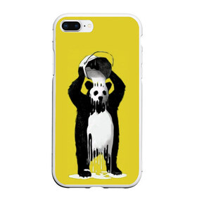 Чехол для iPhone 7Plus/8 Plus матовый с принтом панда в Тюмени, Силикон | Область печати: задняя сторона чехла, без боковых панелей | арт | краска | медведь | панда