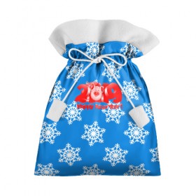 Подарочный 3D мешок с принтом НОВЫЙ ГОД 2019 в Тюмени, 100% полиэстер | Размер: 29*39 см | Тематика изображения на принте: christmas | new year | pig | snow | год свиньи | ёлка | зима | кабан | каникулы | новогодний паттерн | новый год | праздник | рождество | свинья | снег | снежинки