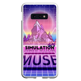 Чехол для Samsung S10E с принтом Simulation Theory Muse в Тюмени, Силикон | Область печати: задняя сторона чехла, без боковых панелей | matthew bellamy | muse | simulation theory | мьюз | мэт бэллами | мэтью беллами