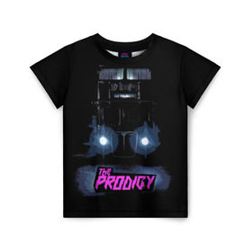 Детская футболка 3D с принтом The Prodigy в Тюмени, 100% гипоаллергенный полиэфир | прямой крой, круглый вырез горловины, длина до линии бедер, чуть спущенное плечо, ткань немного тянется | album | music | prodigy | брейк | группа | заставка | музыка | новый альбом | обложка альбома | продиджи