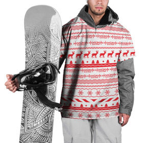 Накидка на куртку 3D с принтом Новогодний Horizon Zero Dawn в Тюмени, 100% полиэстер |  | 2019 | action | rpg | год | игра | новый | олени | рождество | снежинки | узор | элой | эшли бёрч