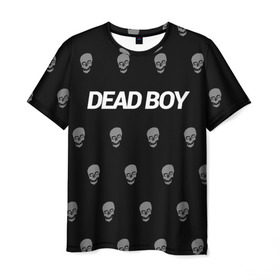 Мужская футболка 3D с принтом Bones Deadboy в Тюмени, 100% полиэфир | прямой крой, круглый вырез горловины, длина до линии бедер | bones | boy | dead | deadboy | elmo | hdmi | hip | hop | kennedy | metal | rap | rapper | scream | sesh | seshollowaterboyz | skull | team | кеннеди | кости | костя | метал | рэп | рэпер | сеш | скрим | сэш | хип | хоп | череп | элмо