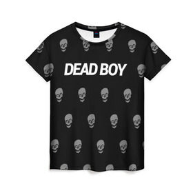Женская футболка 3D с принтом Bones Deadboy в Тюмени, 100% полиэфир ( синтетическое хлопкоподобное полотно) | прямой крой, круглый вырез горловины, длина до линии бедер | bones | boy | dead | deadboy | elmo | hdmi | hip | hop | kennedy | metal | rap | rapper | scream | sesh | seshollowaterboyz | skull | team | кеннеди | кости | костя | метал | рэп | рэпер | сеш | скрим | сэш | хип | хоп | череп | элмо