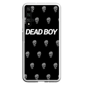 Чехол для Honor 20 с принтом Bones Deadboy в Тюмени, Силикон | Область печати: задняя сторона чехла, без боковых панелей | Тематика изображения на принте: bones | boy | dead | deadboy | elmo | hdmi | hip | hop | kennedy | metal | rap | rapper | scream | sesh | seshollowaterboyz | skull | team | кеннеди | кости | костя | метал | рэп | рэпер | сеш | скрим | сэш | хип | хоп | череп | элмо