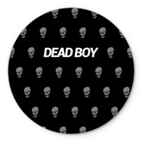 Коврик круглый с принтом Bones Deadboy в Тюмени, резина и полиэстер | круглая форма, изображение наносится на всю лицевую часть | bones | boy | dead | deadboy | elmo | hdmi | hip | hop | kennedy | metal | rap | rapper | scream | sesh | seshollowaterboyz | skull | team | кеннеди | кости | костя | метал | рэп | рэпер | сеш | скрим | сэш | хип | хоп | череп | элмо
