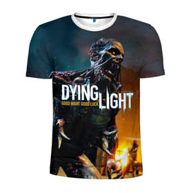 Мужская футболка 3D спортивная с принтом Dying Light #3 в Тюмени, 100% полиэстер с улучшенными характеристиками | приталенный силуэт, круглая горловина, широкие плечи, сужается к линии бедра | dying light | dying light 2. | dying light lighting | dying lighting