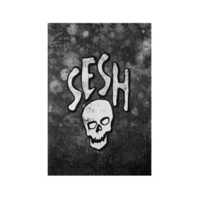 Обложка для паспорта матовая кожа с принтом SESH Team (Bones) в Тюмени, натуральная матовая кожа | размер 19,3 х 13,7 см; прозрачные пластиковые крепления | bones | boy | dead | deadboy | elmo | hdmi | hip | hop | kennedy | metal | rap | rapper | scream | sesh | seshollowaterboyz | skull | team | кеннеди | кости | костя | метал | рэп | рэпер | сеш | скрим | сэш | хип | хоп | череп | элмо