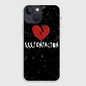 Чехол для iPhone 13 mini с принтом XXXTentacion Red Broken Heart в Тюмени,  |  | broken | dead | heart | king | legend | music | rap | rapper | red | revenge | rip | xtentation | xxtennation | xxx | xxxtentacion | красное | мертв | музыка | память | разбитое | репер | рип | рэп | сердце | тентасьон | умер