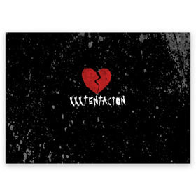 Поздравительная открытка с принтом XXXTentacion Red Broken Heart в Тюмени, 100% бумага | плотность бумаги 280 г/м2, матовая, на обратной стороне линовка и место для марки
 | Тематика изображения на принте: broken | dead | heart | king | legend | music | rap | rapper | red | revenge | rip | xtentation | xxtennation | xxx | xxxtentacion | красное | мертв | музыка | память | разбитое | репер | рип | рэп | сердце | тентасьон | умер