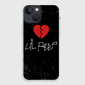 Чехол для iPhone 13 mini с принтом Lil Peep Broken Heart в Тюмени,  |  | broken | dead | heart | lil | lil peep | lilpeep | music | peep | pump | rap | rapper | red | rip | густав | красное | лил | лил пип | лилпип | мертв | память | пип | разбитое | рип | рэп | рэпер | сердечко | сердце | умер | эмо