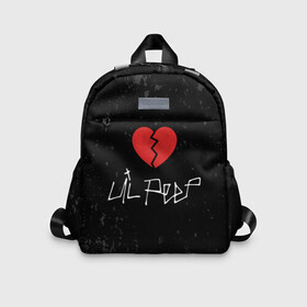 Детский рюкзак 3D с принтом Lil Peep Broken Heart в Тюмени, 100% полиэстер | лямки с регулируемой длиной, сверху петелька, чтобы рюкзак можно было повесить на вешалку. Основное отделение закрывается на молнию, как и внешний карман. Внутри дополнительный карман. По бокам два дополнительных кармашка | broken | dead | heart | lil | lil peep | lilpeep | music | peep | pump | rap | rapper | red | rip | густав | красное | лил | лил пип | лилпип | мертв | память | пип | разбитое | рип | рэп | рэпер | сердечко | сердце | умер | эмо