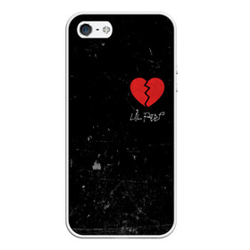 Чехол для iPhone 5/5S матовый с принтом Lil Peep Broken Heart в Тюмени, Силикон | Область печати: задняя сторона чехла, без боковых панелей | Тематика изображения на принте: broken | dead | heart | lil | lil peep | lilpeep | music | peep | pump | rap | rapper | red | rip | густав | красное | лил | лил пип | лилпип | мертв | память | пип | разбитое | рип | рэп | рэпер | сердечко | сердце | умер | эмо
