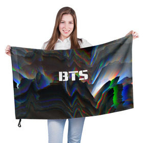 Флаг 3D с принтом BTS в Тюмени, 100% полиэстер | плотность ткани — 95 г/м2, размер — 67 х 109 см. Принт наносится с одной стороны | bangtan boys | music | бангтан бойс | бтс | корея | музыка | парни | поп музыка