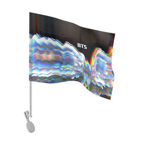 Флаг для автомобиля с принтом BTS в Тюмени, 100% полиэстер | Размер: 30*21 см | bangtan boys | music | бангтан бойс | бтс | корея | музыка | парни | поп музыка