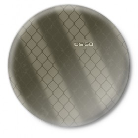 Значок с принтом CS:GO - Safari Mesh в Тюмени,  металл | круглая форма, металлическая застежка в виде булавки | 