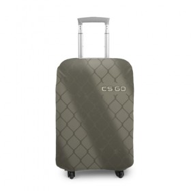 Чехол для чемодана 3D с принтом CS:GO - Safari Mesh в Тюмени, 86% полиэфир, 14% спандекс | двустороннее нанесение принта, прорези для ручек и колес | 