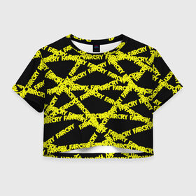 Женская футболка Cropp-top с принтом Pop art Far Cry в Тюмени, 100% полиэстер | круглая горловина, длина футболки до линии талии, рукава с отворотами | 