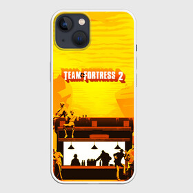 Чехол для iPhone 13 с принтом Team Fortress 2 в Тюмени,  |  | characters | demoman | engineer | heavy | medic | pyro | s | sniper | soldier | spy | team fortress 2 | медик | персонажи | поджигатель | подрывник | пулеметчик | разведчик | снайпер | солдат | шпион
