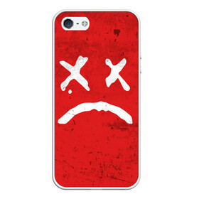 Чехол для iPhone 5/5S матовый с принтом Lil Peep Sad Face в Тюмени, Силикон | Область печати: задняя сторона чехла, без боковых панелей | broken | dead | heart | lil | lil peep | lilpeep | music | peep | pump | rap | rapper | red | rip | густав | красное | лил | лил пип | лилпип | мертв | память | пип | разбитое | рип | рэп | рэпер | сердечко | сердце | умер | эмо