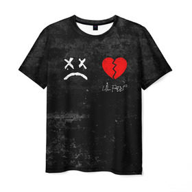 Мужская футболка 3D с принтом Lil Peep RIP в Тюмени, 100% полиэфир | прямой крой, круглый вырез горловины, длина до линии бедер | broken | dead | heart | lil | lil peep | lilpeep | music | peep | pump | rap | rapper | red | rip | густав | красное | лил | лил пип | лилпип | мертв | память | пип | разбитое | рип | рэп | рэпер | сердечко | сердце | умер | эмо
