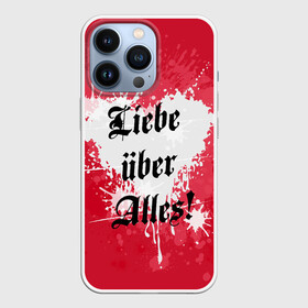 Чехол для iPhone 13 Pro с принтом Любовь превыше всего в Тюмени,  |  | deutschland | germany | heart | herz | liebe | love | жизнь | империя | любовь | отношения | пафос | протест | сердце