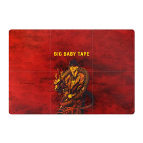 Магнитный плакат 3Х2 с принтом BIG BABY TAPE - Dragonborn в Тюмени, Полимерный материал с магнитным слоем | 6 деталей размером 9*9 см | Тематика изображения на принте: baby | bbt | big | dragonborn | dragons | fire | gimme | lost | rap | raper | tape | the | trap | взял | дракон | драконы | огонь | русский | рэп | рэппер | твою