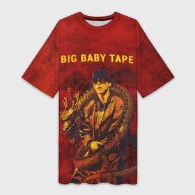 Платье-футболка 3D с принтом BIG BABY TAPE   Dragonborn в Тюмени,  |  | baby | bbt | big | dragonborn | dragons | fire | gimme | lost | rap | raper | tape | the | trap | взял | дракон | драконы | огонь | русский | рэп | рэппер | твою