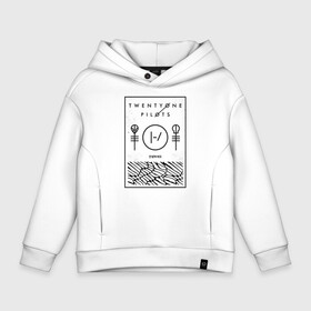 Детское худи Oversize хлопок с принтом Twenty One Pilots в Тюмени, френч-терри — 70% хлопок, 30% полиэстер. Мягкий теплый начес внутри —100% хлопок | боковые карманы, эластичные манжеты и нижняя кромка, капюшон на магнитной кнопке | Тематика изображения на принте: 21 pilots | blurryface | top | trench | twenty one pilots | twentyonepilots | джош дан | тайлер джозеф