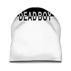 Шапка 3D с принтом DEAD BOY   BONES в Тюмени, 100% полиэстер | универсальный размер, печать по всей поверхности изделия | bones | cloudrap | dead | deadboy | logo | music | rap | sesh | боунс | клаудреп | кости | лого | музыка | реп
