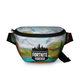 Поясная сумка 3D с принтом Fortnite Forever в Тюмени, 100% полиэстер | плотная ткань, ремень с регулируемой длиной, внутри несколько карманов для мелочей, основное отделение и карман с обратной стороны сумки застегиваются на молнию | battle royale | fortnite | fortnite battle royale | futuresynth | game | outrun | retrowave | synth | synthwave | игры | ретровейв | синтвейв | фортнайт