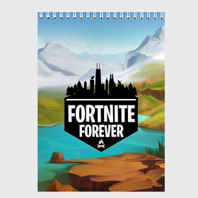 Скетчбук с принтом Fortnite Forever в Тюмени, 100% бумага
 | 48 листов, плотность листов — 100 г/м2, плотность картонной обложки — 250 г/м2. Листы скреплены сверху удобной пружинной спиралью | Тематика изображения на принте: battle royale | fortnite | fortnite battle royale | futuresynth | game | outrun | retrowave | synth | synthwave | игры | ретровейв | синтвейв | фортнайт