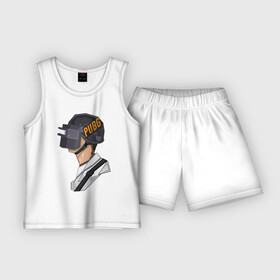 Детская пижама с шортами хлопок с принтом PUBG minimal в Тюмени,  |  | fortnite | gaming | minimal | pubg | pubgfunny | pubgmeme | pubgmemes | pubgmobile | pubgxbox | минимализм | пубг